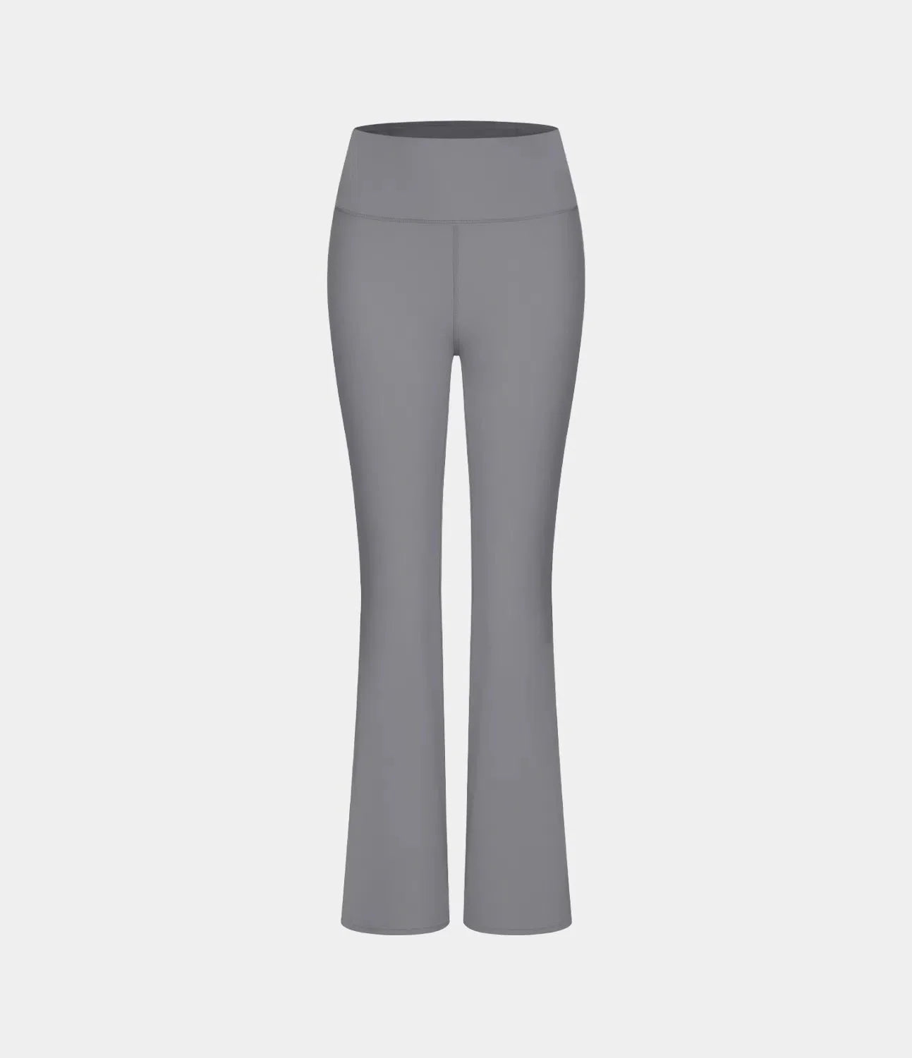 High Waisted Back Pocket Plain Slight Flare Leggings - Lixoval