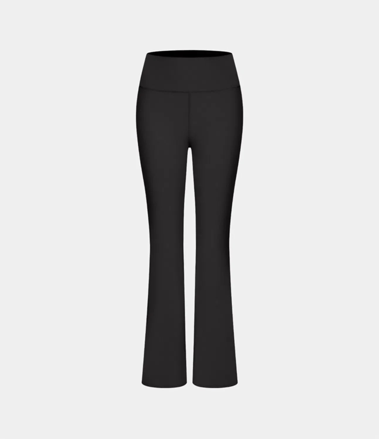 High Waisted Back Pocket Plain Slight Flare Leggings - Lixoval