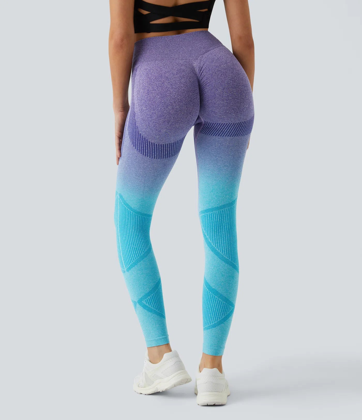 Seamless Flow High Waisted Gradient Running Leggings