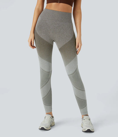 Seamless Flow High Waisted Gradient Running Leggings