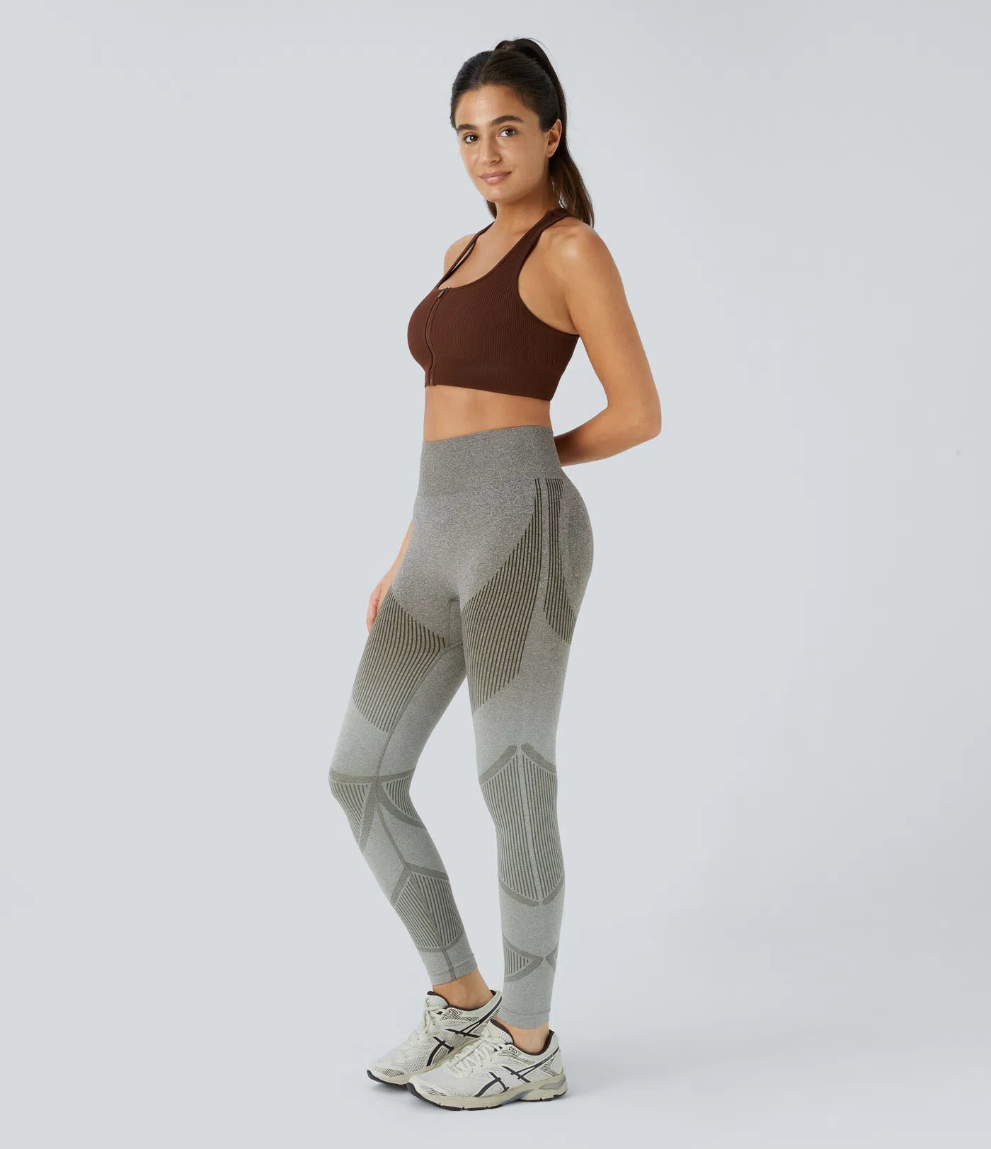 Seamless Flow High Waisted Gradient Running Leggings