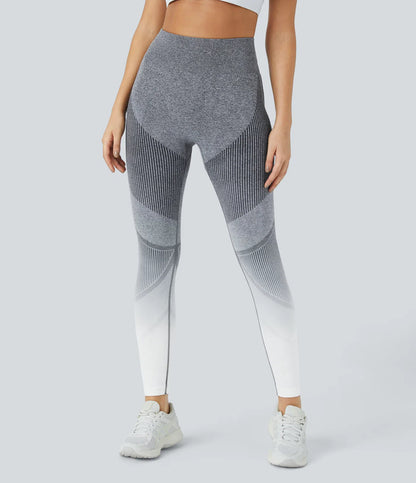 Seamless Flow High Waisted Gradient Running Leggings