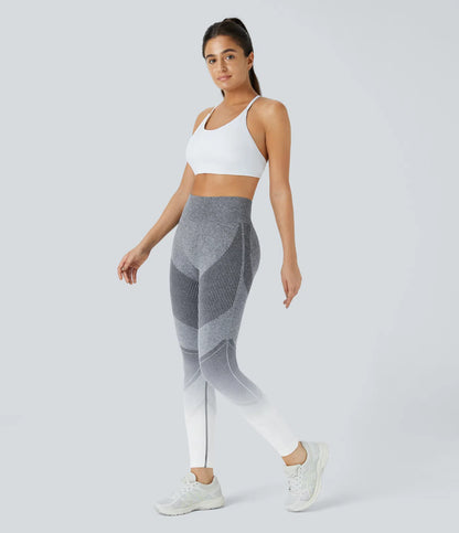 Seamless Flow High Waisted Gradient Running Leggings