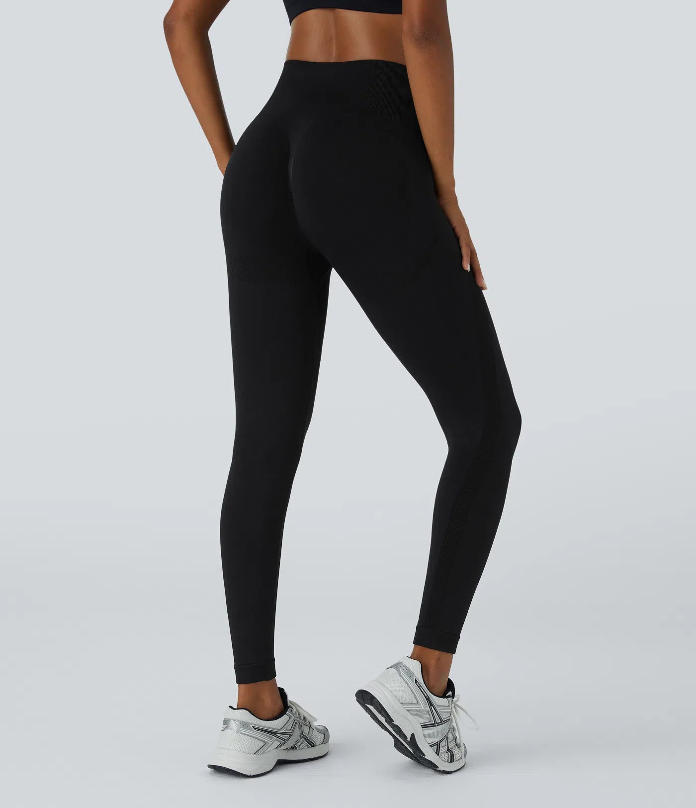 Seamless Flow High Waisted Ruched 7/8 Yoga Leggings