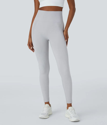 Seamless Flow High Waisted Ruched 7/8 Yoga Leggings