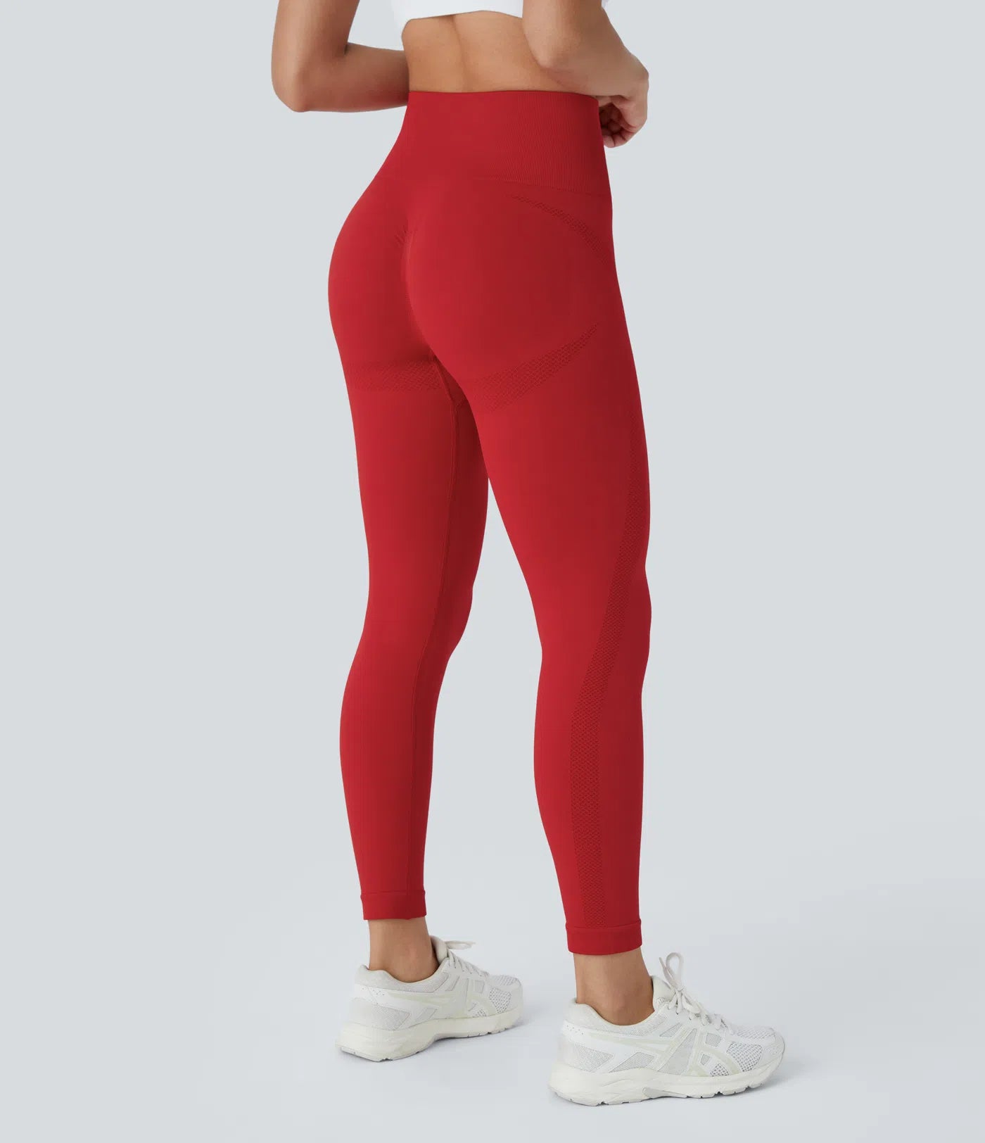 Seamless Flow High Waisted Ruched 7/8 Yoga Leggings