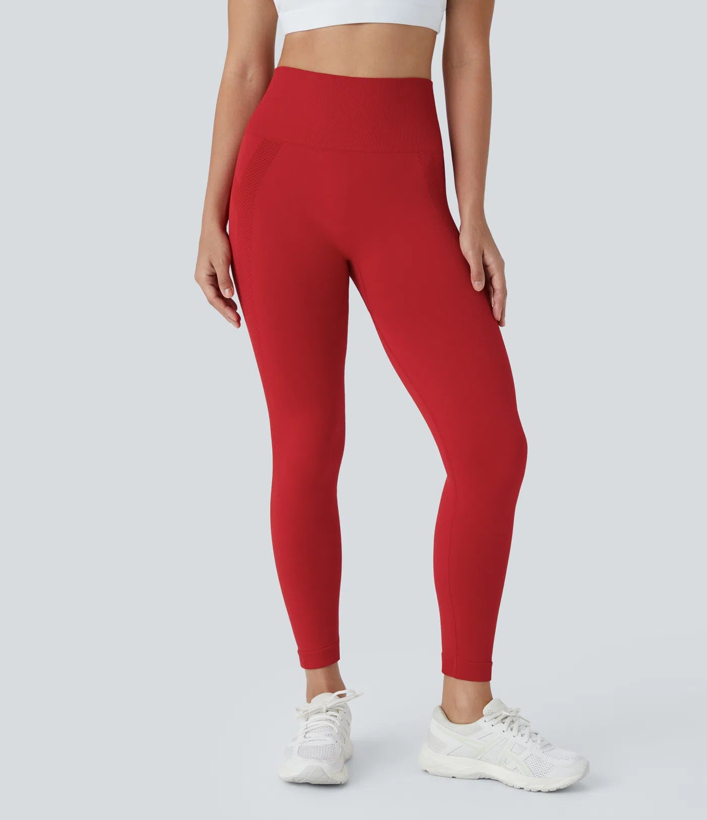 Seamless Flow High Waisted Ruched 7/8 Yoga Leggings