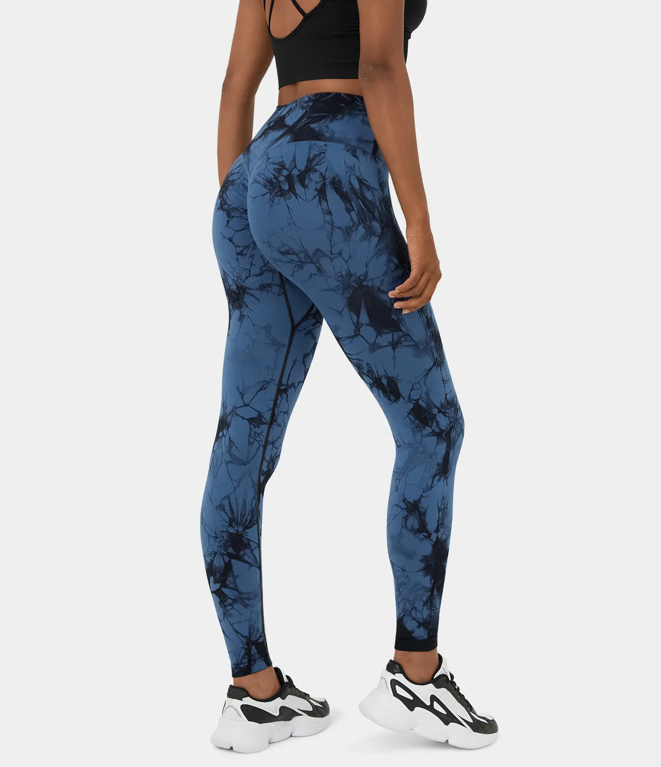 Seamless Flow High Waisted Tie Dye Yoga Leggings