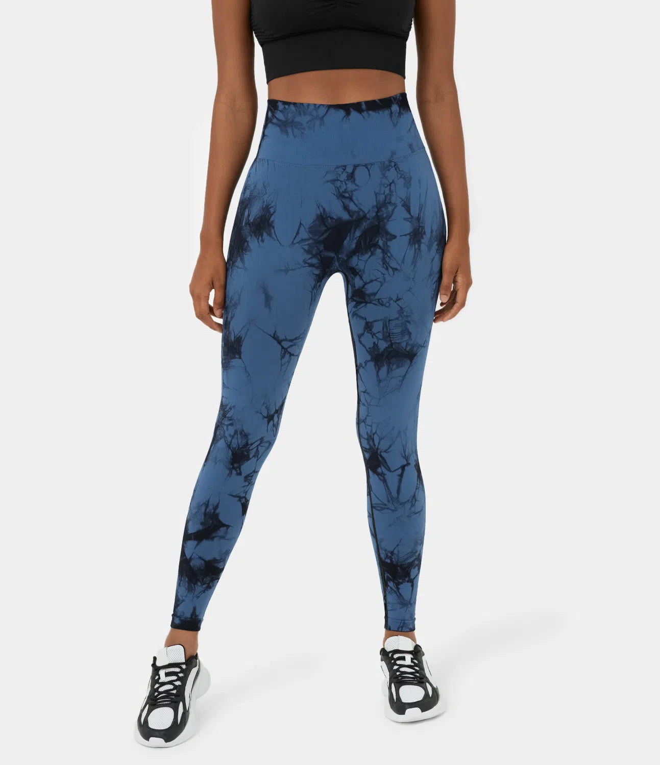 Seamless Flow High Waisted Tie Dye Yoga Leggings