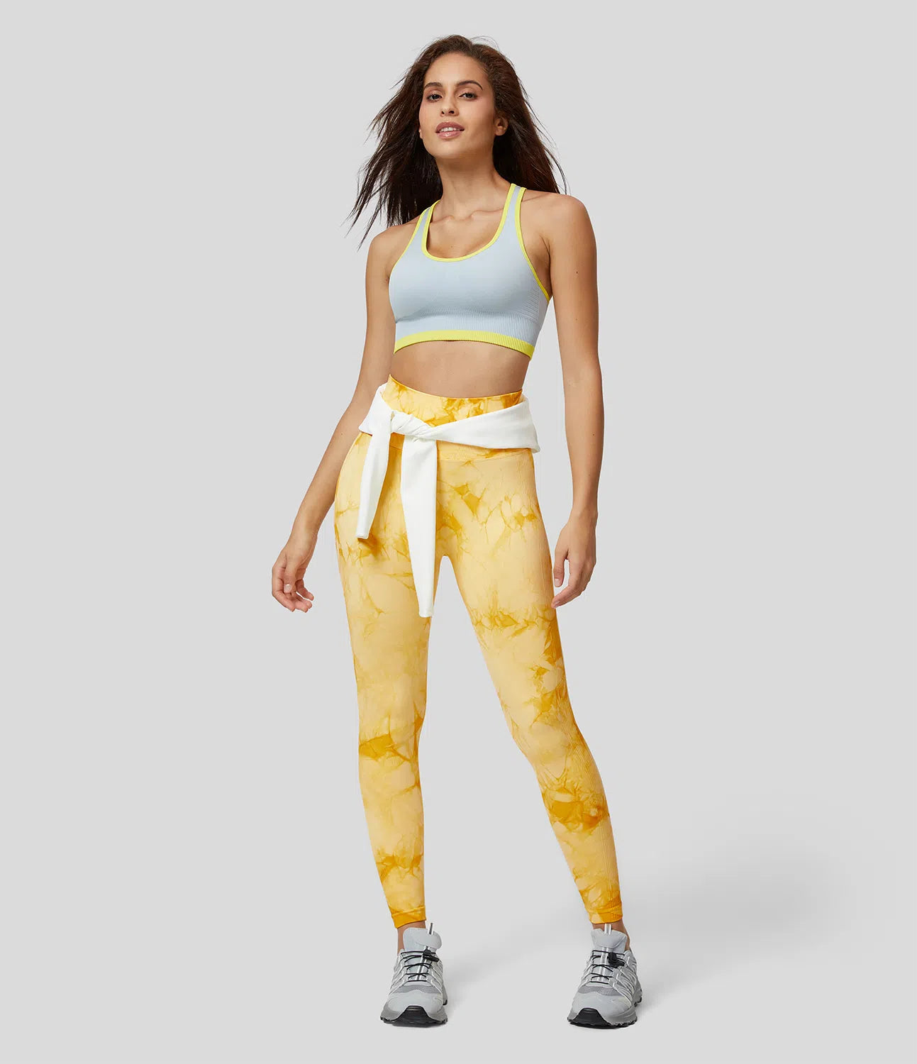 Seamless Flow High Waisted Tie Dye Yoga Leggings