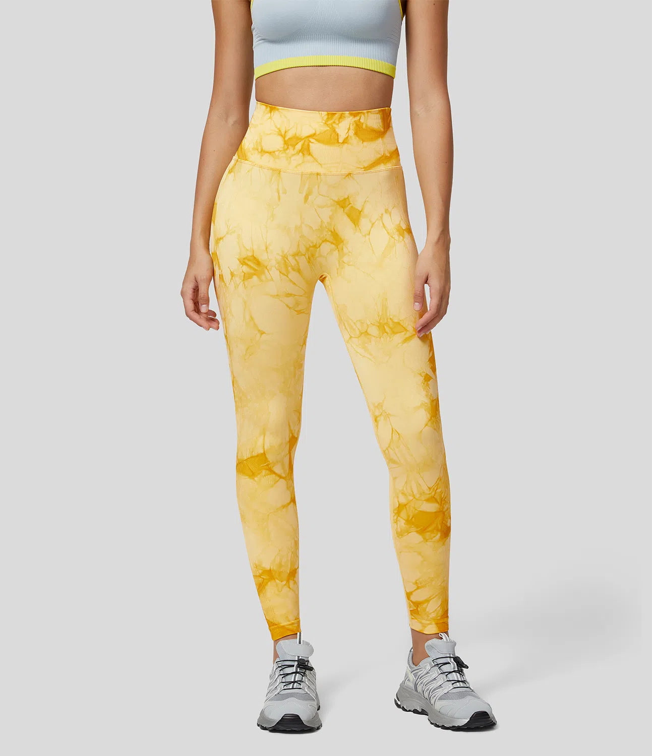 Seamless Flow High Waisted Tie Dye Yoga Leggings