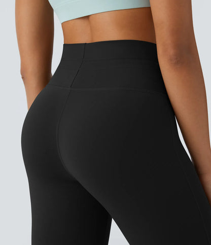 Softlyzero High Waisted Drawstring Yoga 7/8 Leggings-UPF50+