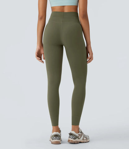 Softlyzero High Waisted Drawstring Yoga 7/8 Leggings-UPF50+