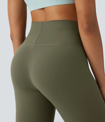 Softlyzero High Waisted Drawstring Yoga 7/8 Leggings-UPF50+