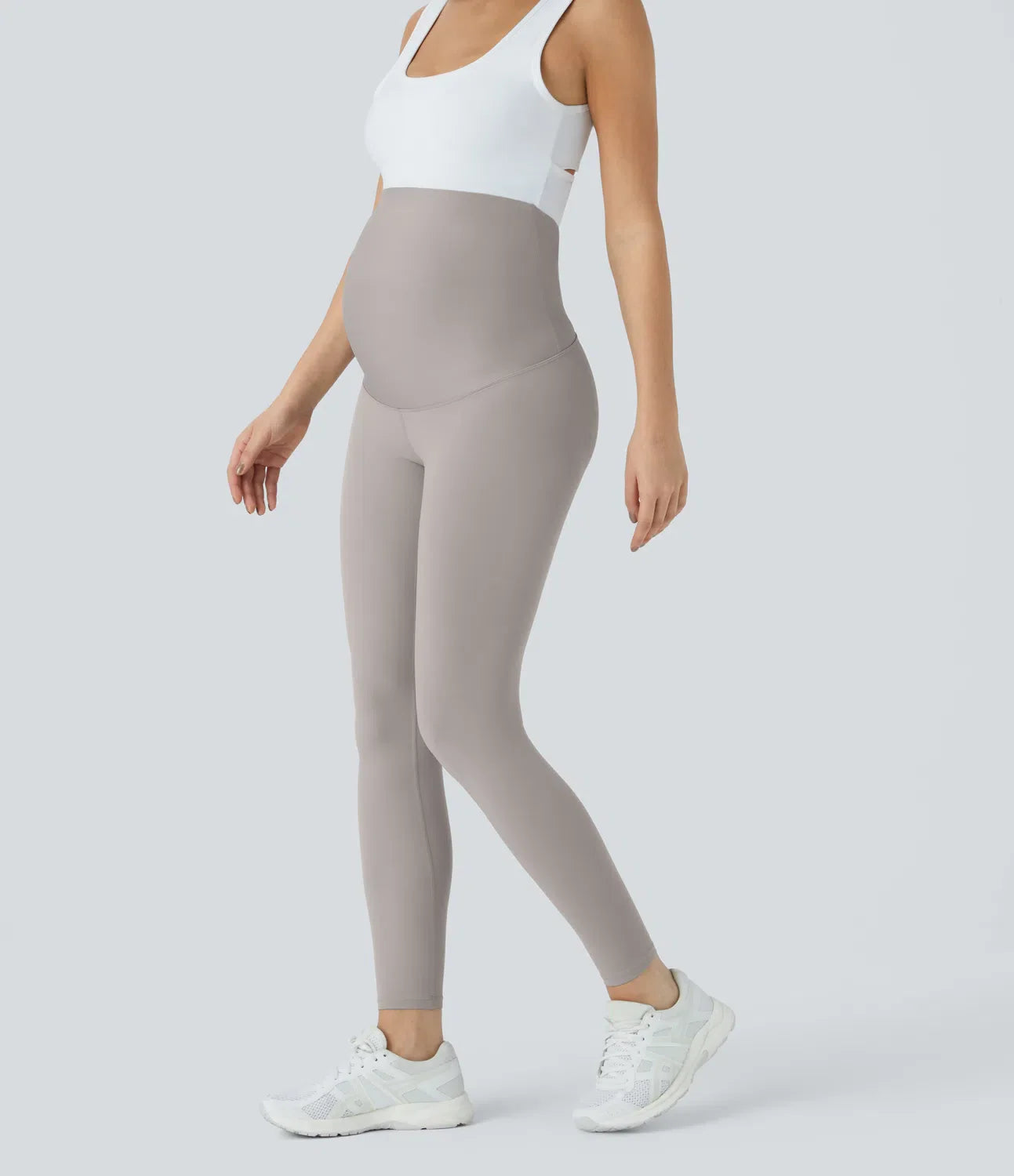 Softlyzero Super High Waisted Maternity Yoga 7/8 Leggings-UPF50+