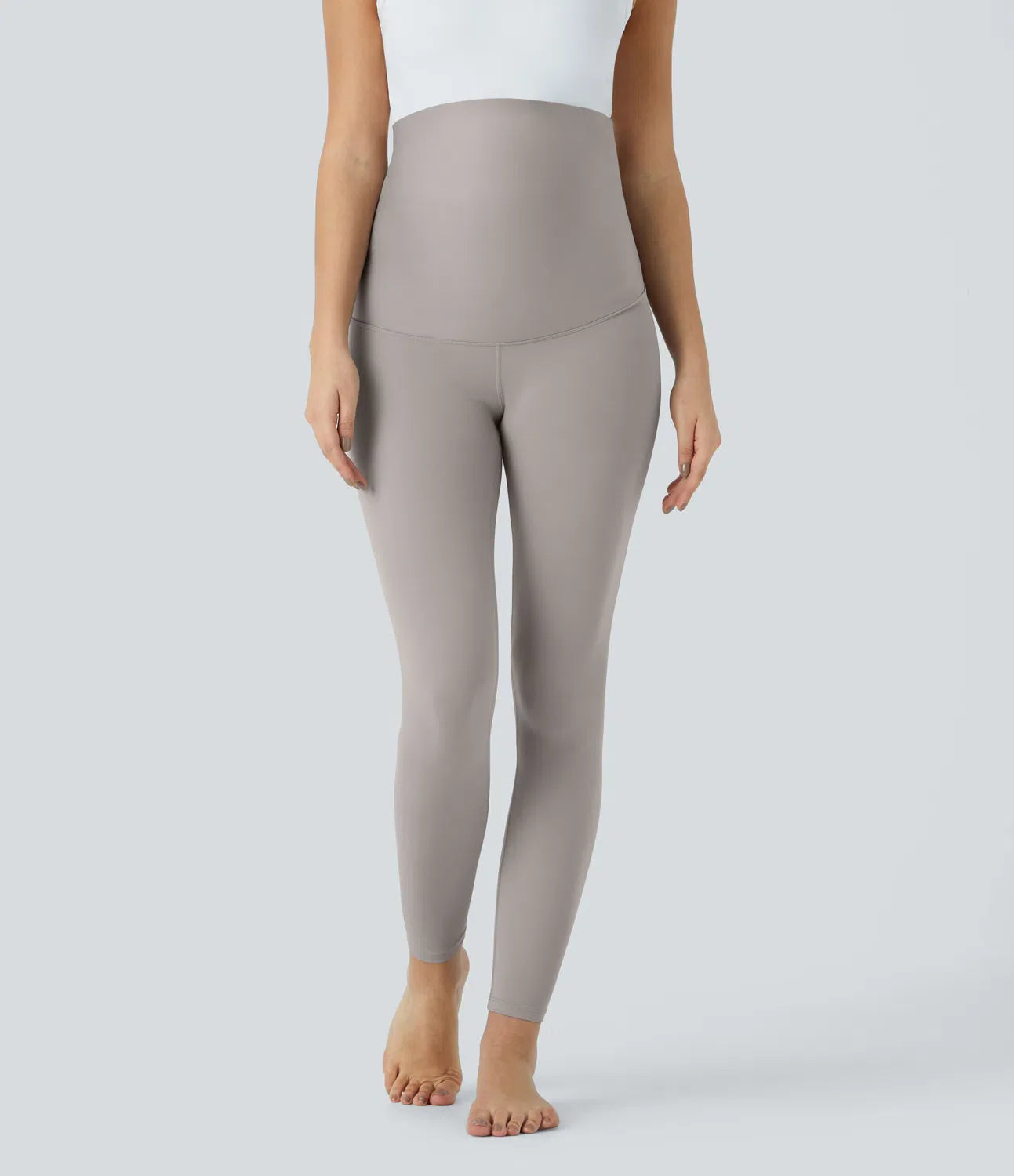 Softlyzero Super High Waisted Maternity Yoga 7/8 Leggings-UPF50+