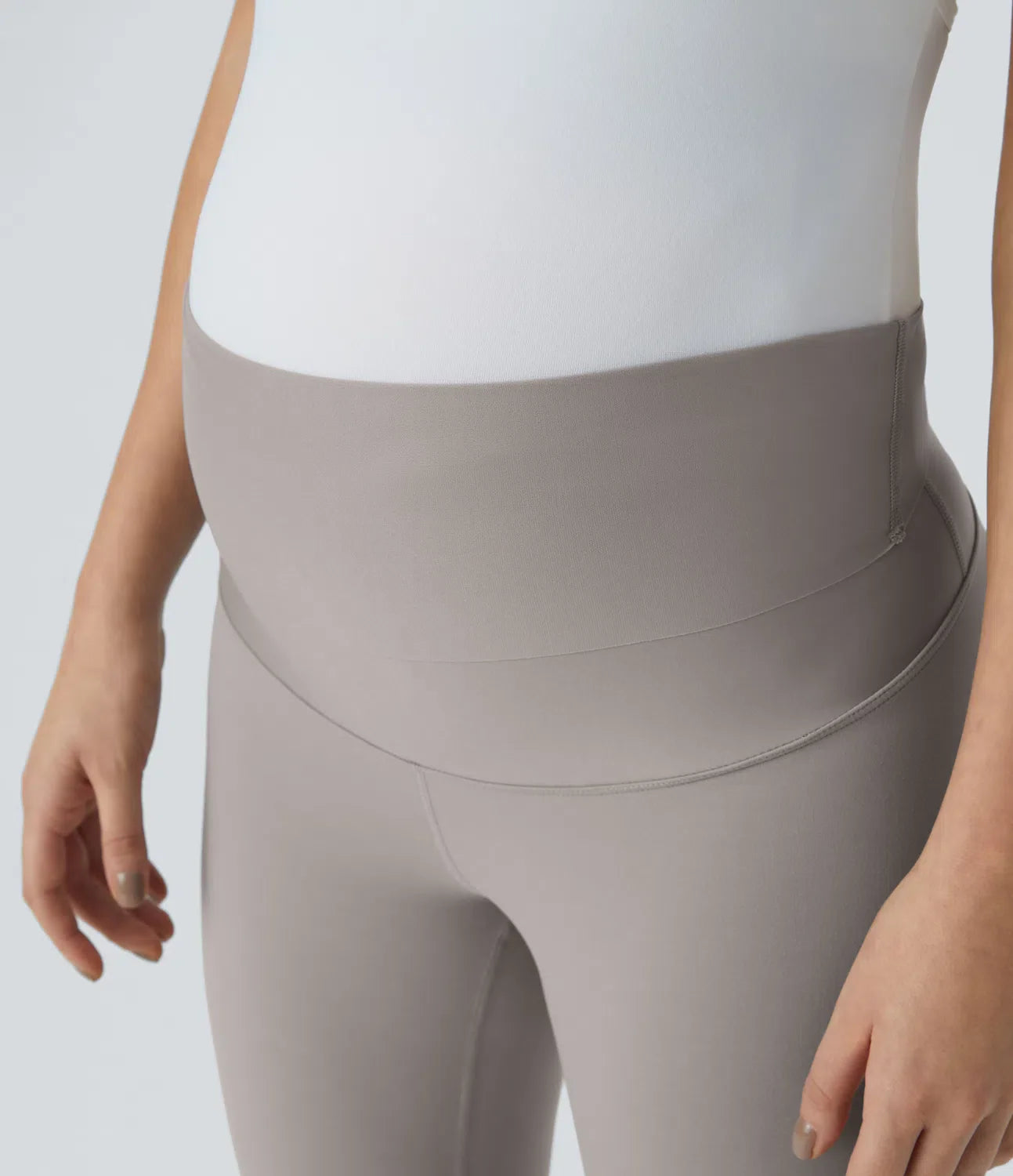 Softlyzero Super High Waisted Maternity Yoga 7/8 Leggings-UPF50+