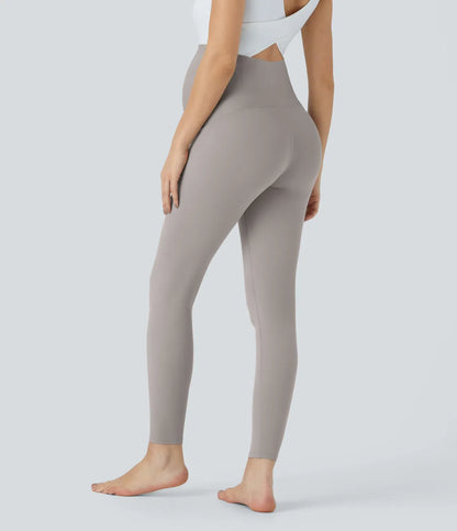 Softlyzero Super High Waisted Maternity Yoga 7/8 Leggings-UPF50+
