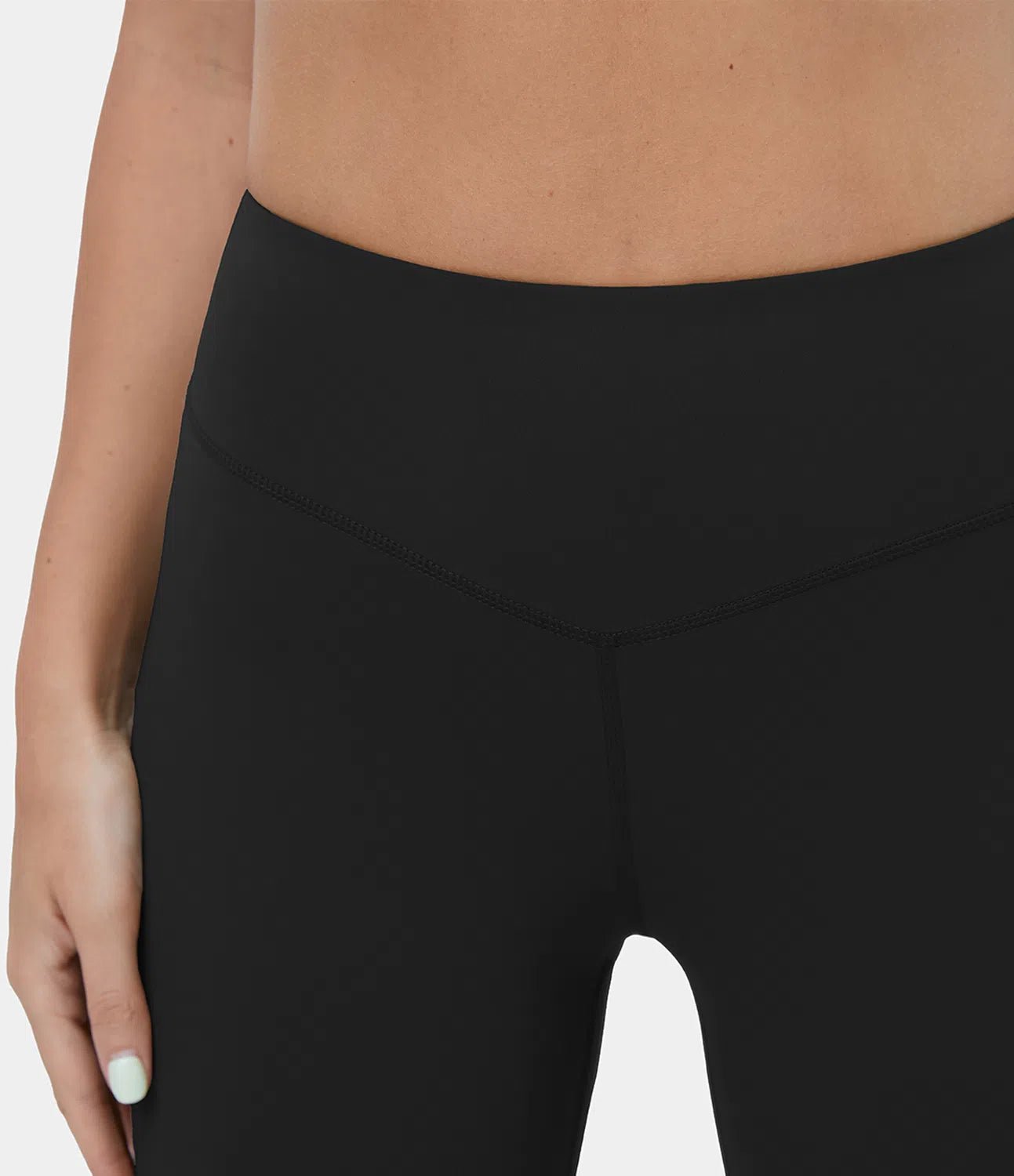 HaloTek Eco High Waisted Split Hem Super Flare Yoga Leggings - Lixoval