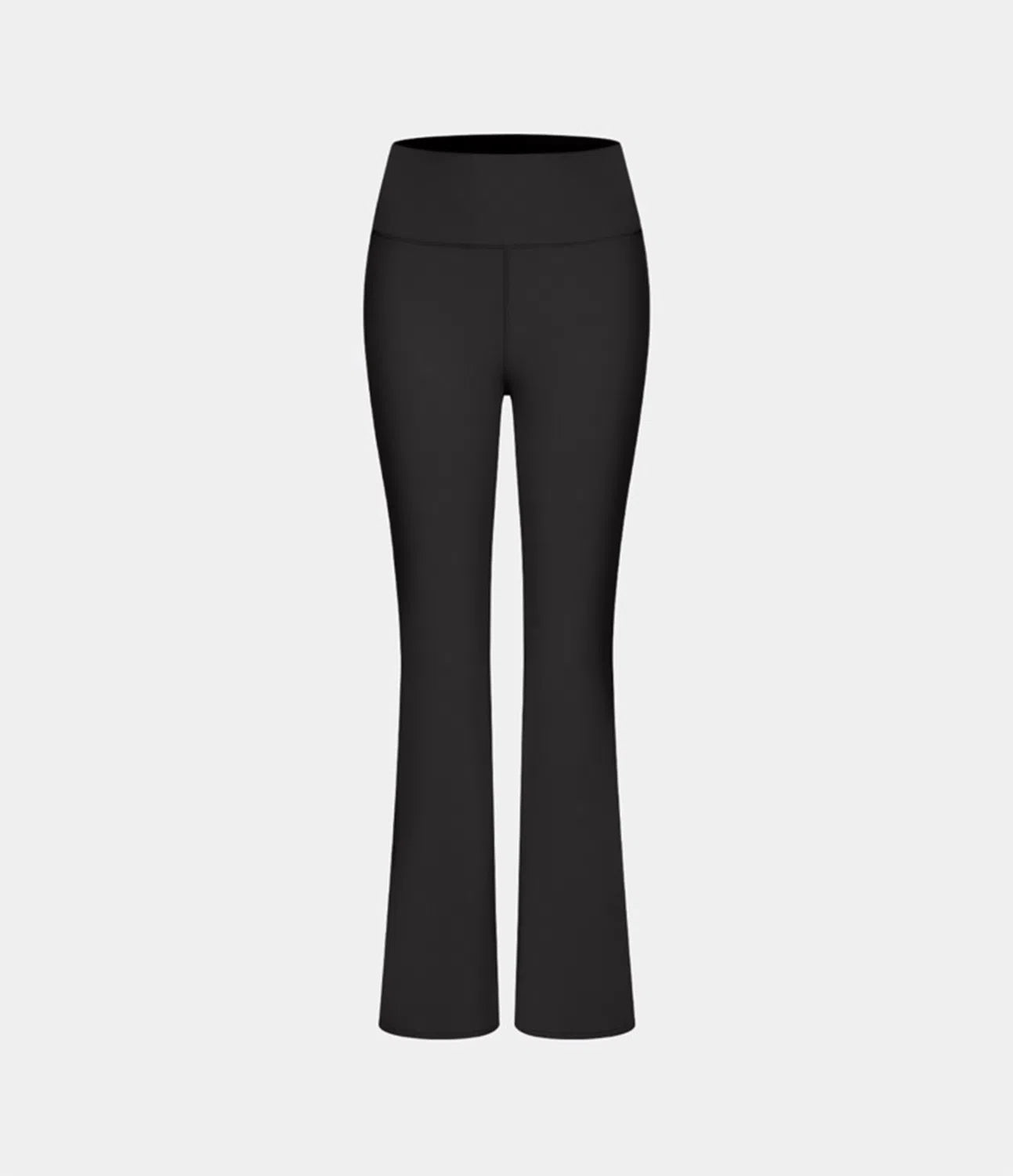 High Waisted Back Pocket Plain Slight Flare Leggings - Lixoval