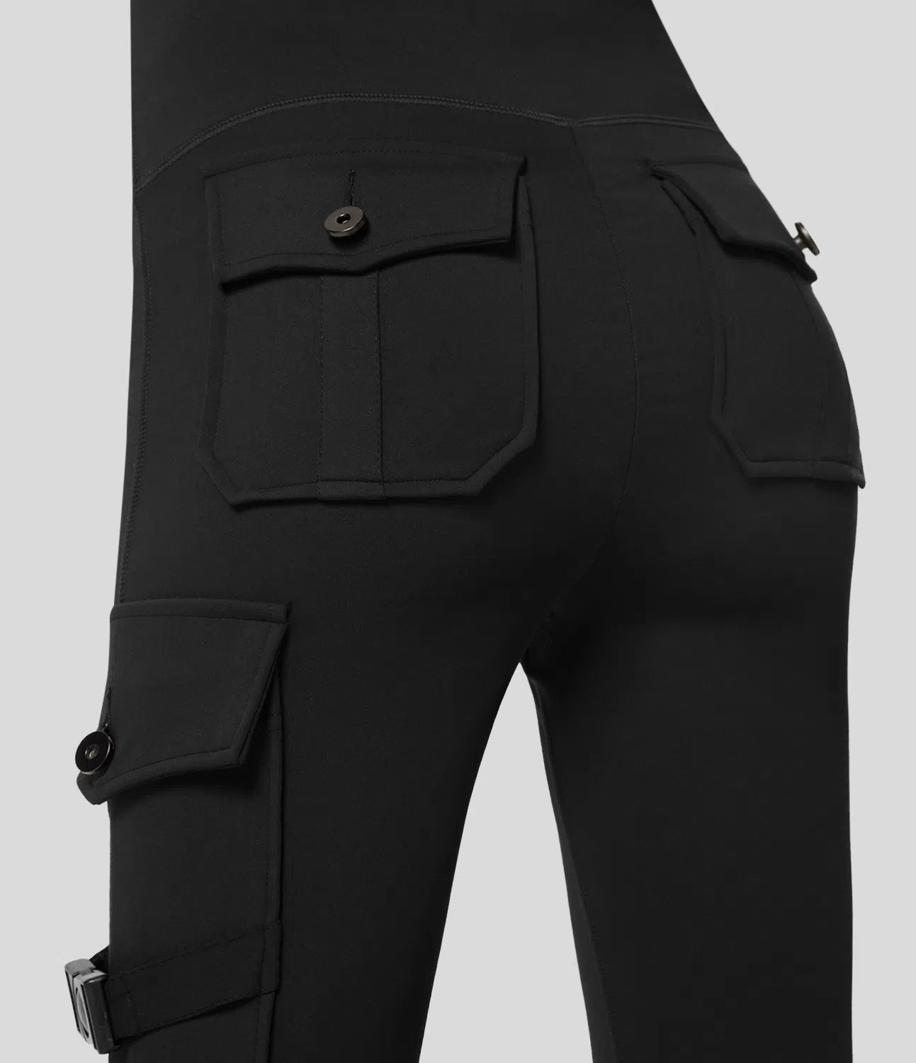 High Waisted Cargo Pocket Yoga 7/8 Leggings - Lixoval